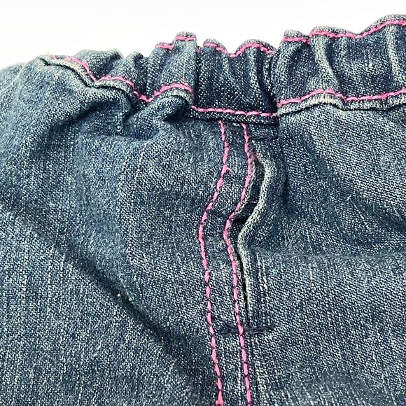 Build A Bear Workshop BABW Denim Jean Shorts Blue Embroidered Minnie - Picture 4 of 4